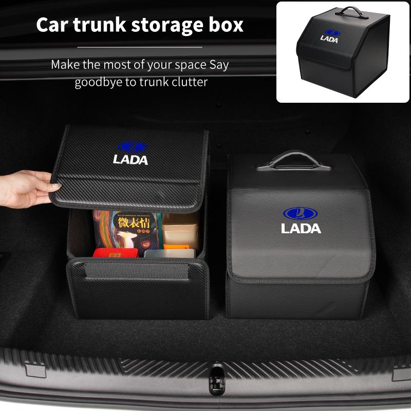 Car Trunk Storage Box Organizer Stowing Tidying Container Bag For Lada Priora Sedan Sport Kalina Granta Vesta Niva Largus Samara WW32