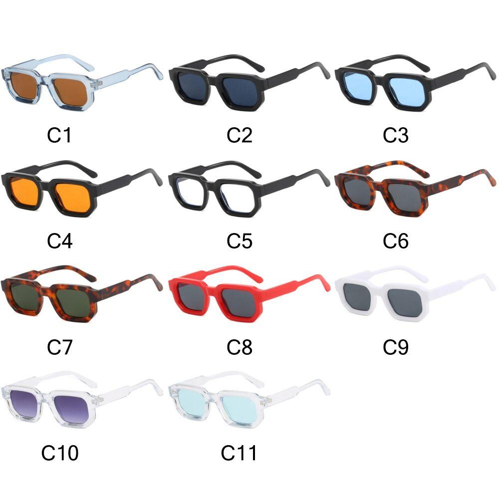 UV400 Protection Square Frame Sunglasses Y2K Eyewear Fashion Punk Sun Glasses for Women & Men