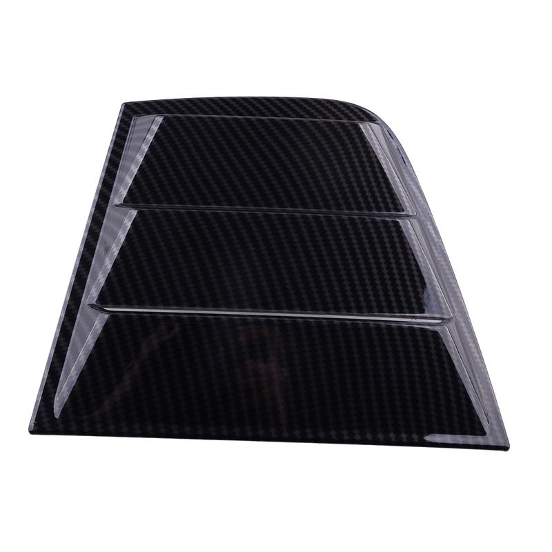 2pcs/Set Carbon Fiber Texture Side Window Louver Scoop Cover Vent Sun Shade fit for Dodge Charger 2011 2012 2013 2014 2015-