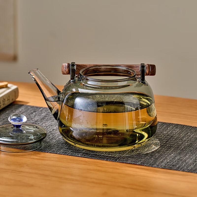 Heat-Resistant Glass Teapot with Infuser