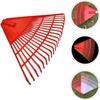 Garden Leaf Rake, Plastic Rake Head Shrub Grass Rake Garden Rake Head Replacement Yard Grass Clean Tool for Gardening Camping Collect Leaves Debris