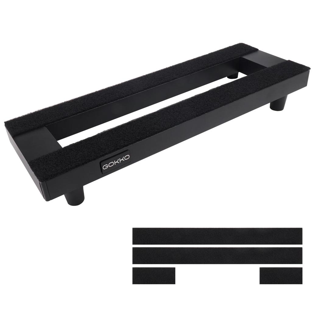 GOKKO Ultra Lightweight Guitar Effector Board Aluminum Alloy Pedal Board Durable and Durable No Carrying Bag (S-Black)