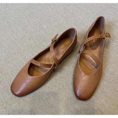 Мода Новые Балетки Мэри Джейн Женские Ретро Подошва Кожа Балет Весенний Тренд Платье Элегантная Обувь Повседневная Неглубокая Комфорт Zapatos Mujer