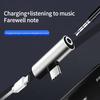 Аудиоадаптер 2 в 1 для быстрой зарядки и стабильной передачи, Plug and Play, конвертер с Type-C на 3,5 мм разъем для наушников, аудиоаксессуары