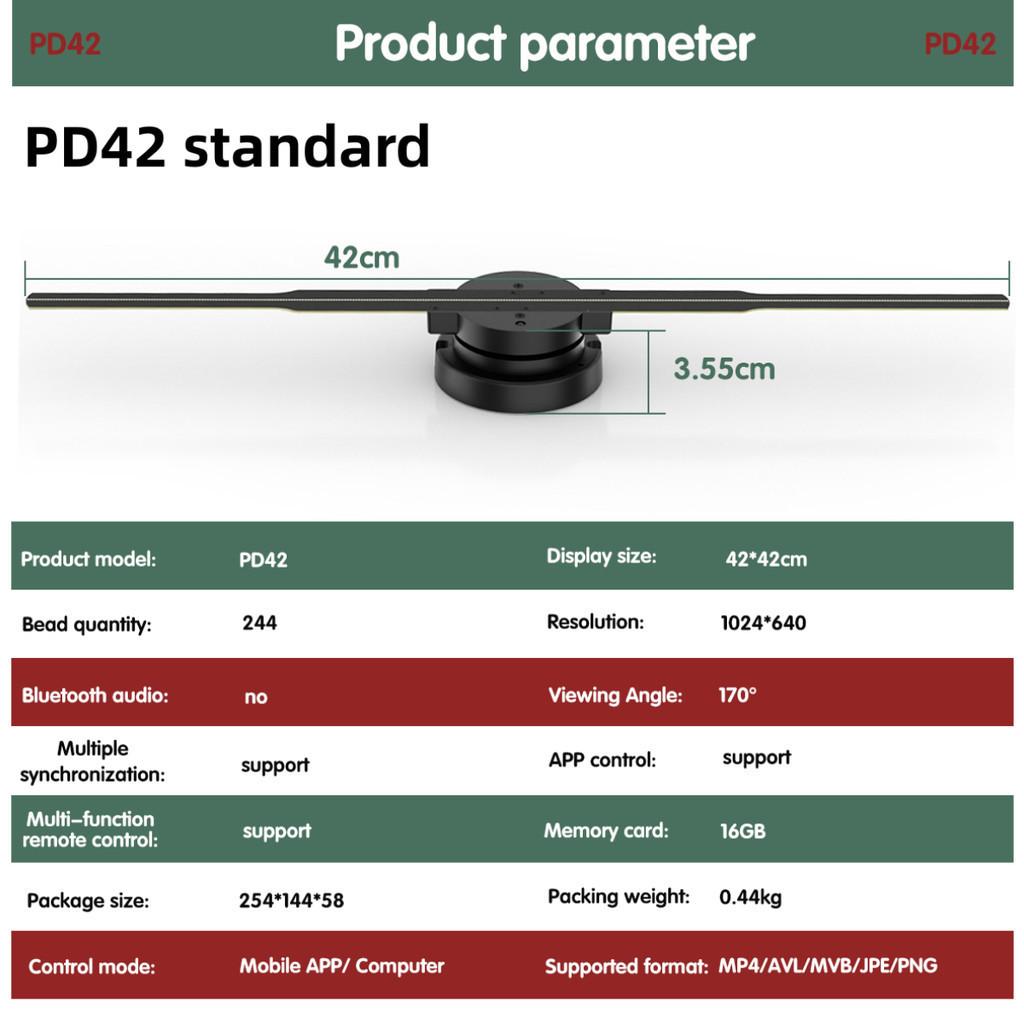 24V3A 3D голографическая проекция Wifi светодиодный логотип голографический световой плеер пульт дистанционного управления 3D вентилятор голографические рекламные огни