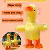 Electric Talking Duck Toy Multifunctional Singing Duck Baby Toy Walking Plush Duck  Children Gift