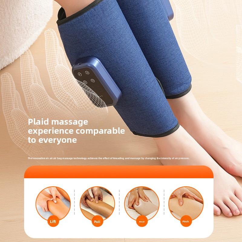 Массажер для икр Воздушная волна Электрический Аппарат для дренажа воздушным давлением Многофункциональный Массажер для ног Постоянная температура Горячий компресс Инструмент для красоты ног