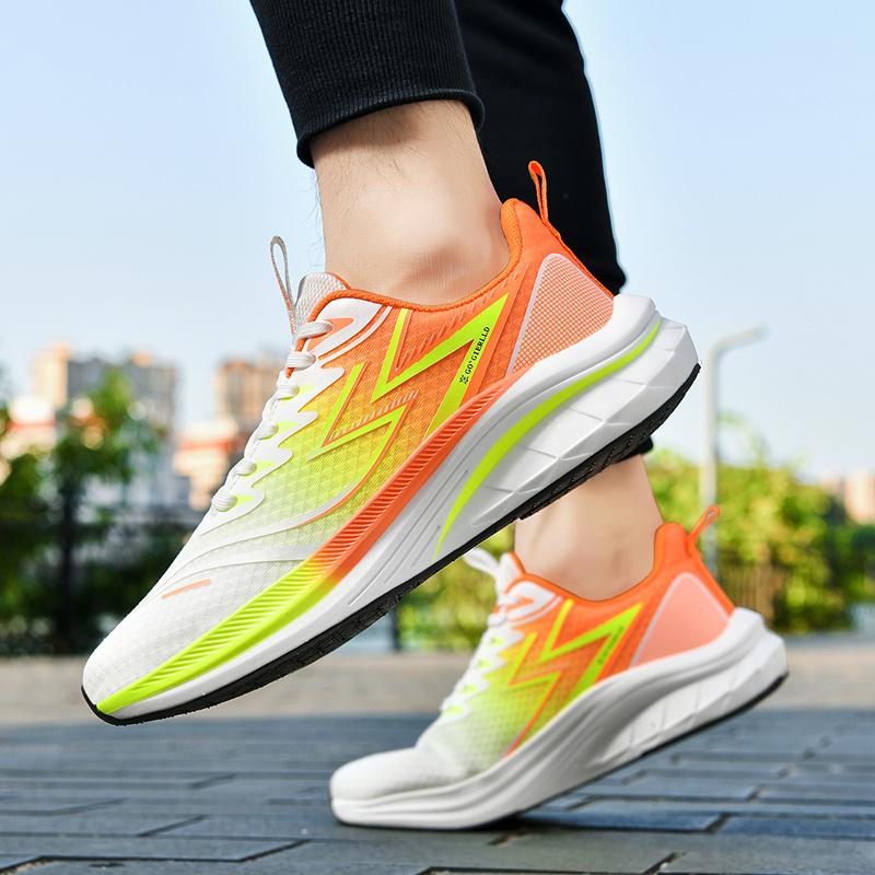Модные мужские кроссовки для бега с полной ладонной карбоновой пластиной, спортивная обувь для марафона, амортизирующие кроссовки для легкой атлетики, кроссовки для пар 36-44
