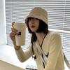 Solid Color Bucket Hat Chiffon Fabric Basin Cap Japanese-Style Fisherman Hat  Summer