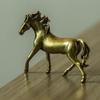 Brass Old Solid Stallion Desktop Ornaments Horse To Success Creative Handle Pieces Zodiac Horse Small Brass