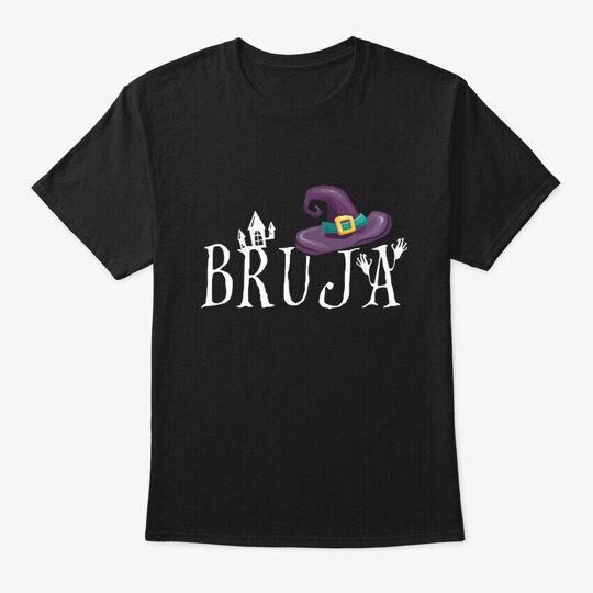 Bruja Witch Hat Halloween T-Shirt Size S to 5XL Unisex T-Shirt