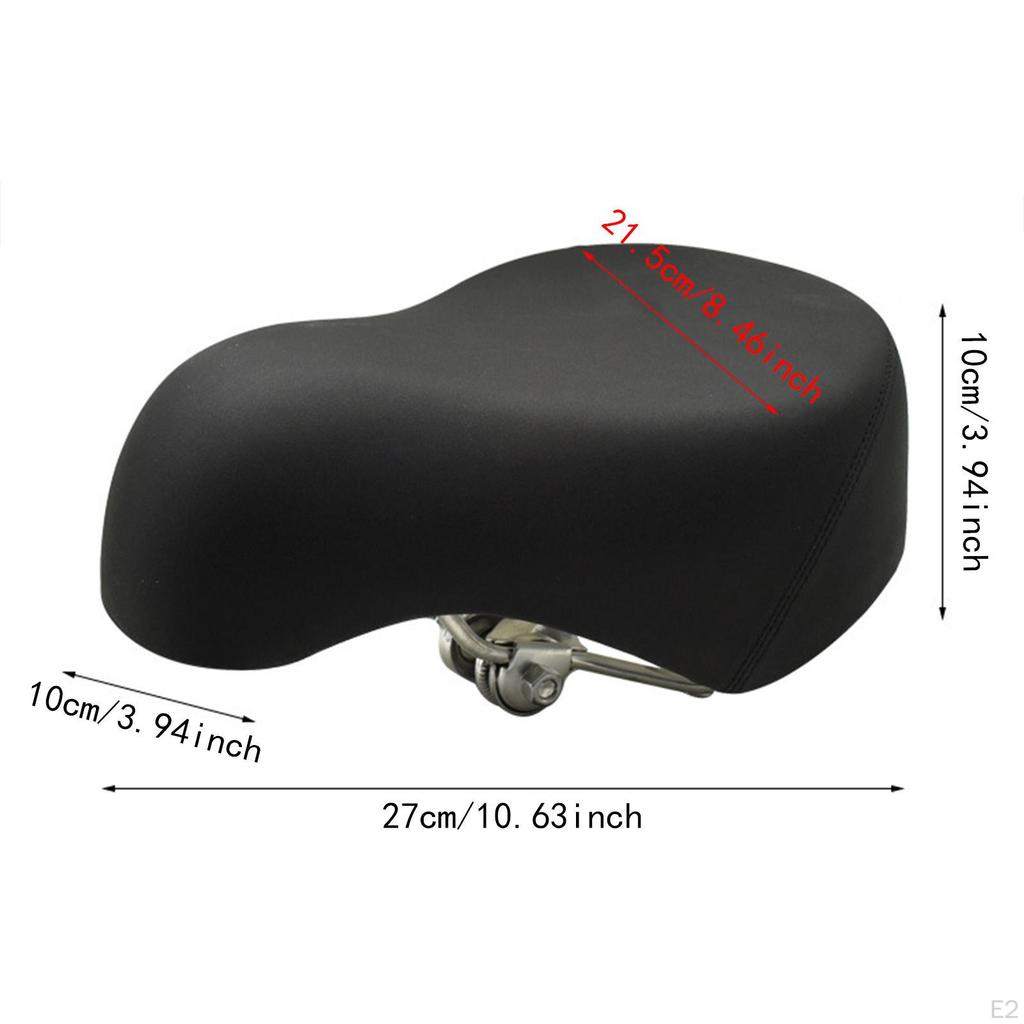 Electric Bike Saddle Thickened Adults Parts Components Ergonomic Soft Shockproof Wide Comfortable