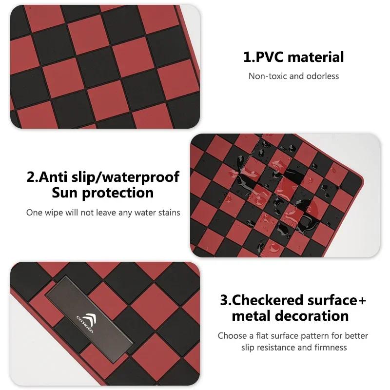 Car Dashboard Sticky Anti-Slip PVC Mat Anti-Slip Storage Pads For Citroen Grand Berlingo Jumper Celysee Xsara Picasso Aircross