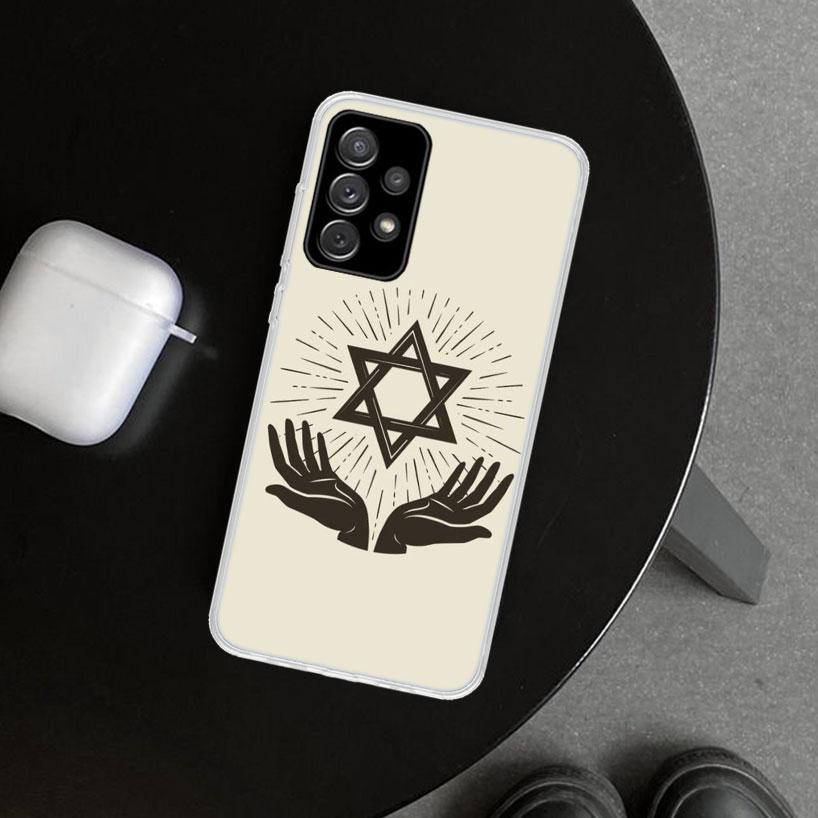 David Jewish Star Symbol Phone Case for Samsung Galaxy A17 A16 A26 A36 A56 A57 A37 A15 A25 A35 A55 A14 A24 A34 A54 A13 A23 A33 A