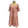 Women's Round Neck New Mid-sleeved Dress Multi-color Printed Short Sleeves