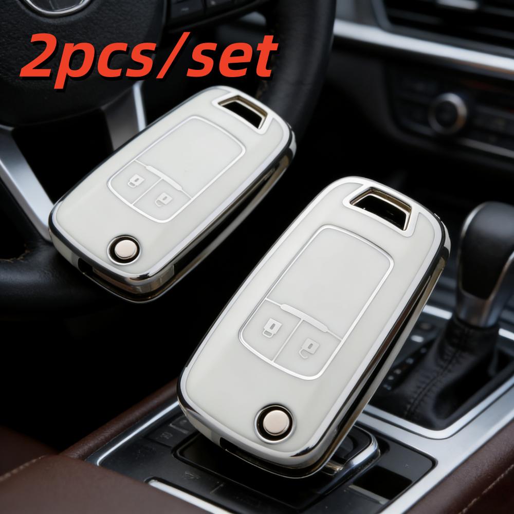2 шт. Чехлы для корпуса автомобильного ключа Для Chevrolet Cruze Spark Orlando Malibu Для Opel Vauxhall Astra J Corsa D E Zafira Mokka