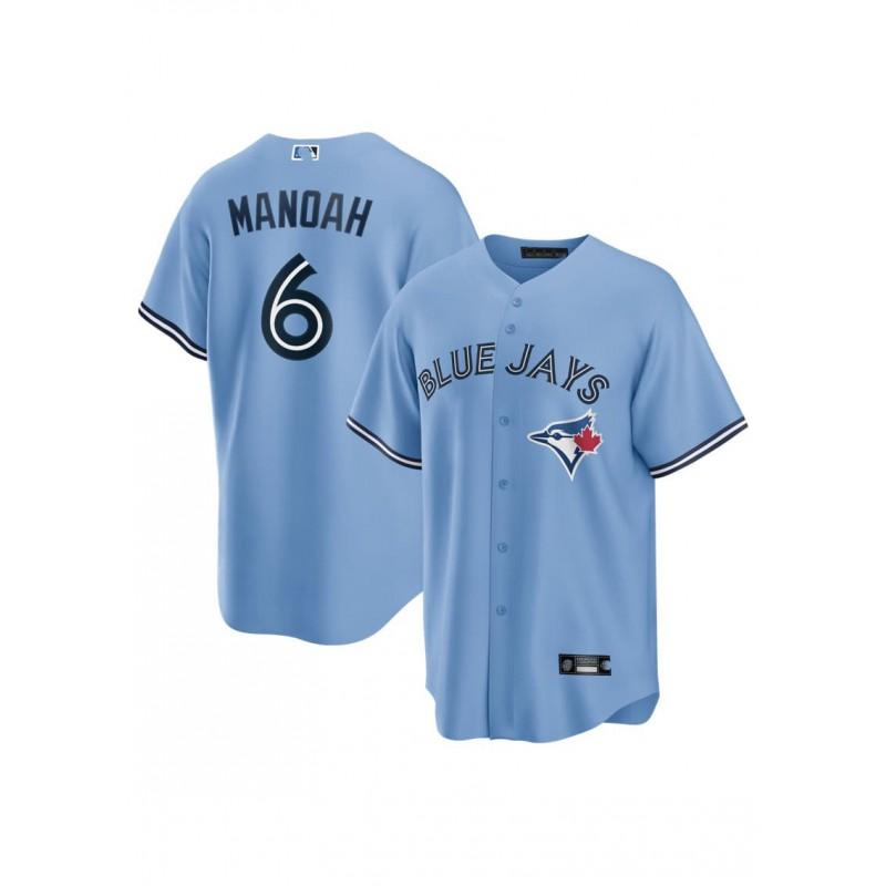 Mens Embroidered MLB Toronto Blue Jays Baseball Jersey Sportswear Loose Fit Cotton Blend Tee Fans