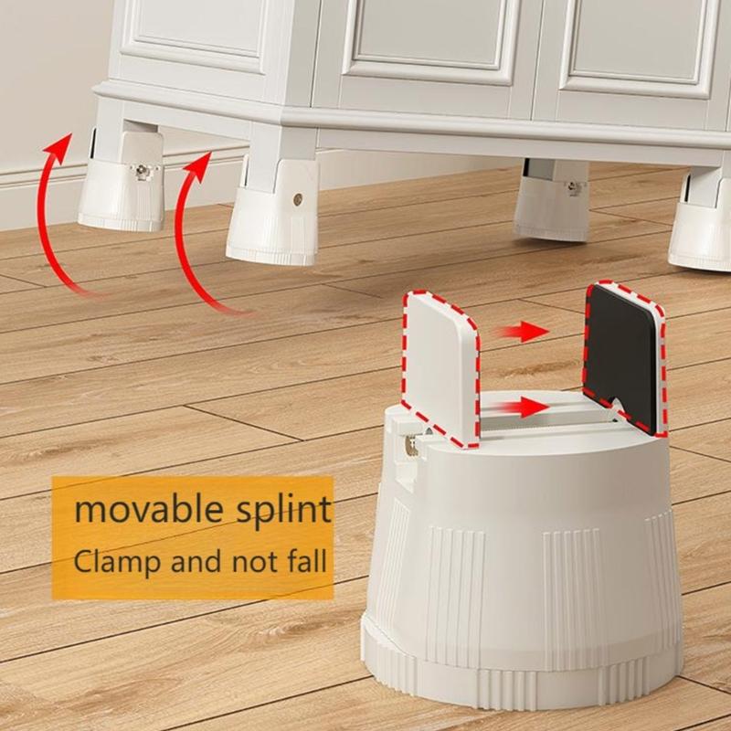 4Pcs Adjustable Chair Risers Furniture Heightening Foot Pads Bed Table Raiser Feet Leg Lift Furniture Raisers Enduring