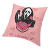 Забавный чехол для подушки на Хэллоуин с изображением призрака Scream Sidney Prescott, пленка, наволочка для дивана, квадратная наволочка для гостиной