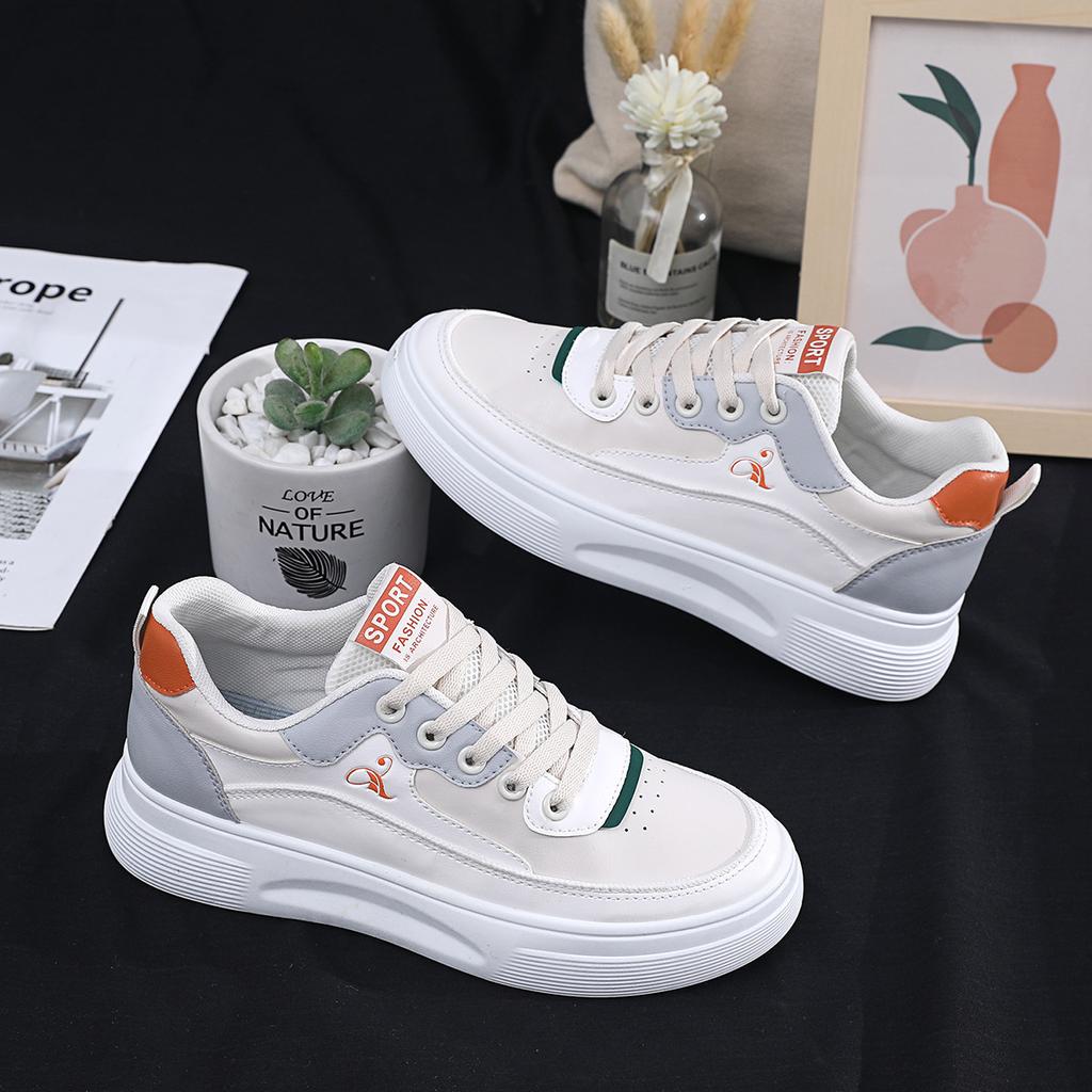 Little White Shoes Women's 2025 New High-value Campus Versatile Student Sports Shoes Show Feet Small Board Shoes Campus Casual Shoes