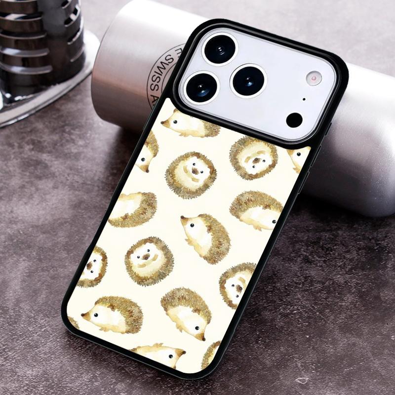 Милый чехол для телефона с ежиком для iPhone 17 16 15 Pro Max Air 14 13 12 11 Plus Ударопрочный чехол
