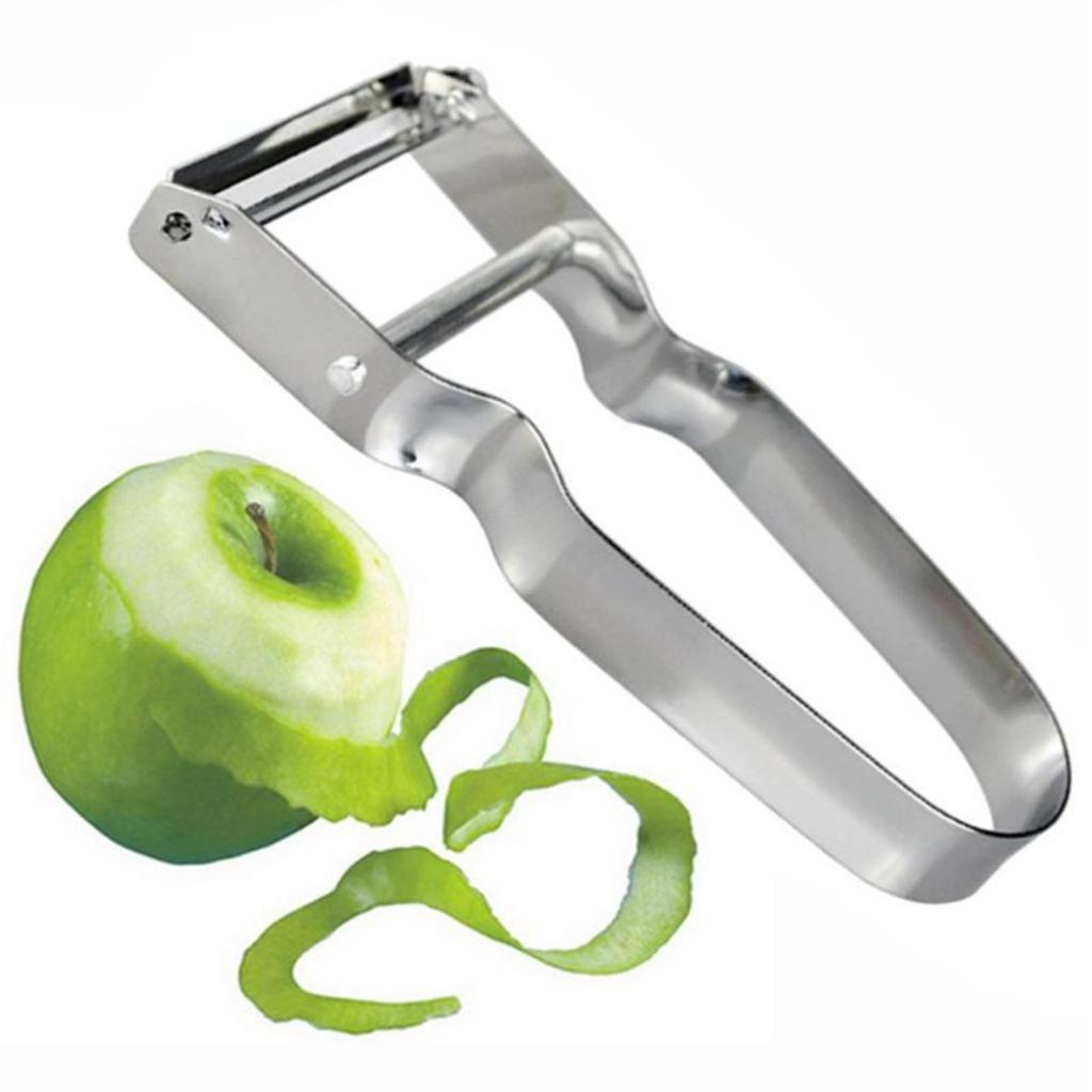 Stainless Steel Peeler U Shape Ergonomic Handle Fruit Peeler Vegetable Peeler for Kitchen Silver