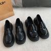 Женские кожаные лоферы в британском стиле 2025 - Осенняя мода, Универсальные ретро-туфли слипоны