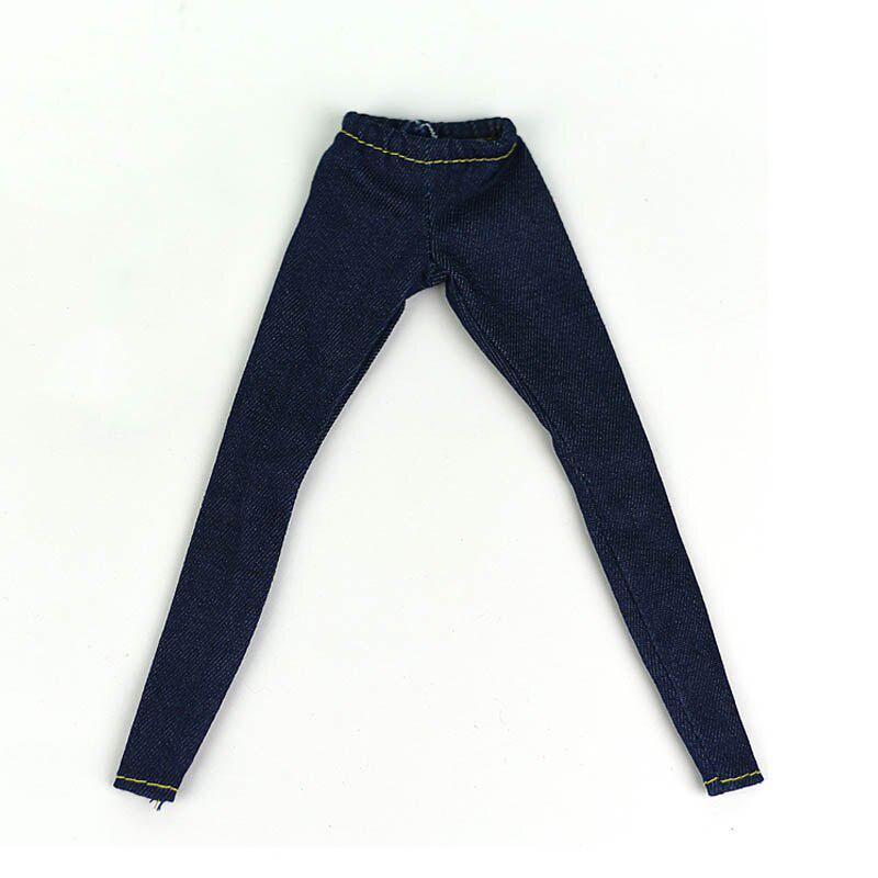 Elastic Jeans Bottom Trousers Pants For Barbie Doll Clothes Fashion Outfit Shorts For Blythe 1/6 BJD Dolls Accessories