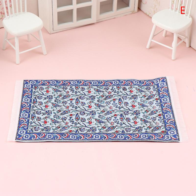 1:12 Миниатюрный кукольный домик, напольный коврик, напольный коврик, спальня, гостиная, модель, декор, игрушка, кукольный домик, аксессуары