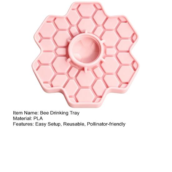 Bottle Bee Drinking Tray 3D Printed Bee Water Feeder Outdoor