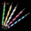 5 Pcs Double Ends Dotting Marbleizing Painting Tool Nail Art Dot Manicure Polish DIY