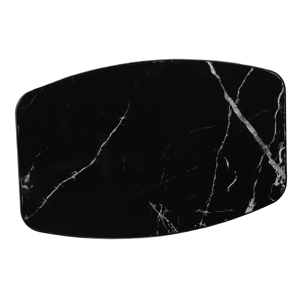 Solid Wood Tabletop Waterproof Removable Tea Table Top for Camper RV Car Yacht Floating Bridge Deck Terrace Black Marble