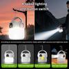 Solar Hanging Lantern Usb Rechargeable Ip55 Waterproof Ultra Bright Camping Light With Hook Hiking Tent Hanging Emergency Lamp