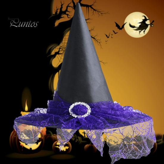 Привлекательная шляпа ведьмы на Хэллоуин, мягкие удобные головные уборы для взрослых и детей, декоративный реквизит для наряда