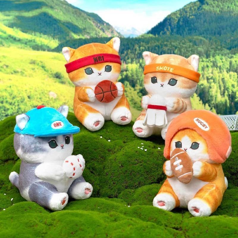 Очаровательная плюшевая игрушка-кошка Мофусанд в костюме акулы Funsandy для детей, мягкая мультяшная кукла для обнимания