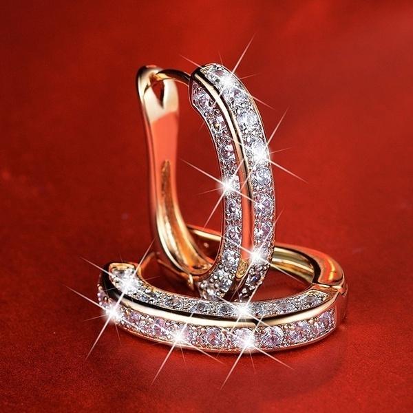 Gorgeous Hoop Earrings For Women Engagement Huggie Earrings