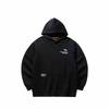 Anta Letter Hooded Soft Comfortable Breathable Versatile Loose Sweatshirt Men Tops Basic-Black 152511710S-4