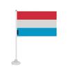 Drapeau - Luxembourg - Mini Drapeau Ventouse - 20 X 30 Cm - Polyester - Impression Recto/Verso