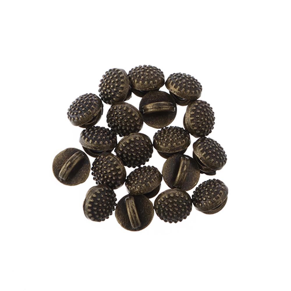 20pcs 5mm Mini Buttons For Doll Clothes Cute Metal Panda Buckle Doll Buttons Sewing DIY Crafts Handmade Dolls Decor Accessories