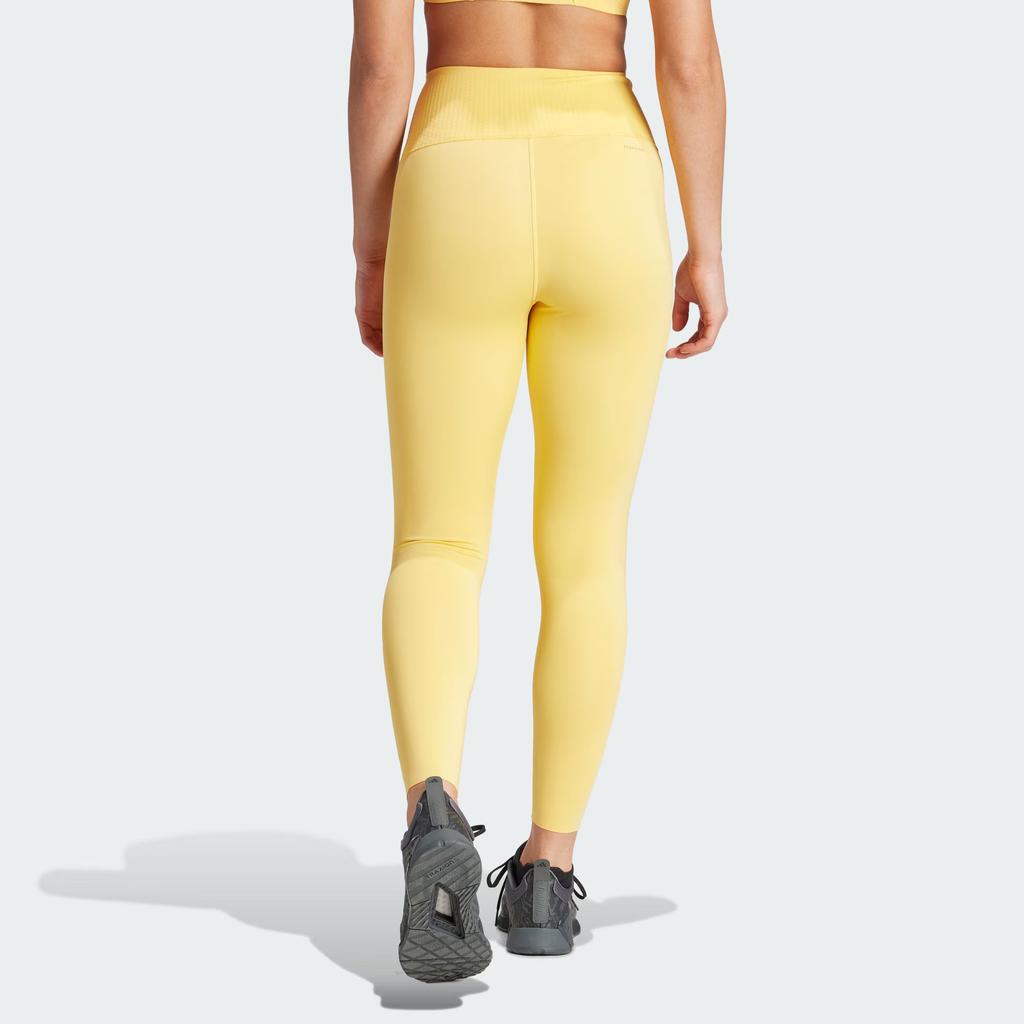 adidas Optime Power 7/8 Леггинсы Спортивные Штаны Женские Ярко-Желтые IT6749