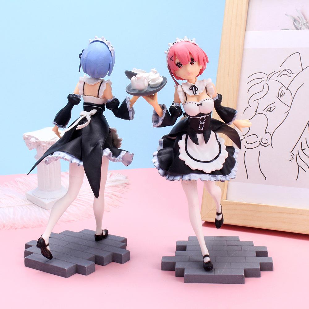 17cm Anime Figure kawaii girl apron maid dress PVC Action Model toy birthday gift