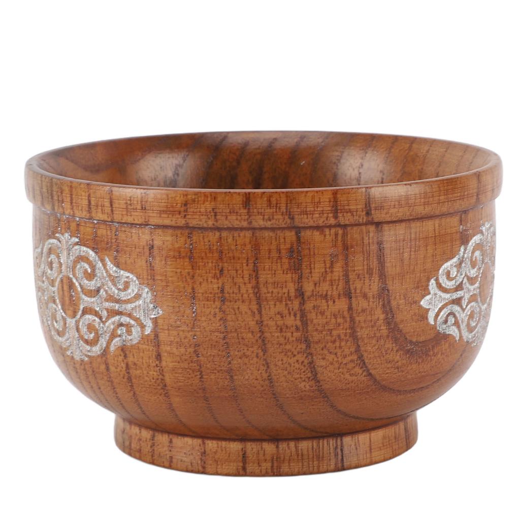 Миска из кислой древесины ююбы, защищающая от ожогов, для риса, еды, молока, чая, супа.