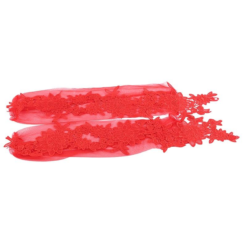 Banquet Etiquette Gloves Long Lace Hollowed-out Dress Gloves