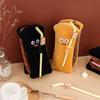 Large Capacity Bread Pen Bag Fun Expression Pen Pouch Cute Stationery Bag