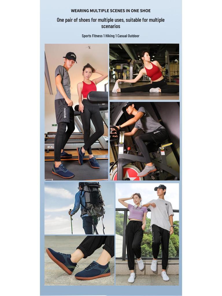 Men's and Women's Breathable Wide-Toe Comfortable Flyknit Walking Shoes with Soft Soles