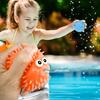 Многоразовые Водные Шарики-Брызгалки Рыба-Фугу Игрушки для Ванны Всасывающие Впитывающие Плавающие Шарики для Малышей Игры на Вечеринке у Бассейна
