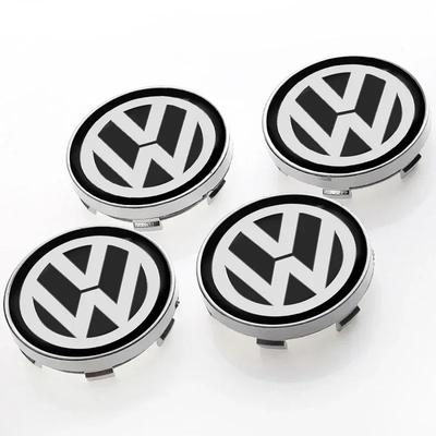 Для Volkswagen VW 4 шт. 56/60 мм Автомобильный значок Колпачки ступицы колеса Дисковые колпаки Автоаксессуары Для Volkswagen Golf-5 6 7 Jetta Lavida