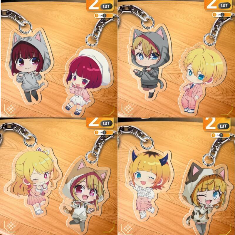 Аниме Мультфильмы Акриловый Брелок-Пряжка для Oshi No Ko Mem-Cho Kana Arima Ruby Hoshino Aqua Ryosuke Самодельный Акриловый Подвеска на Рюкзак