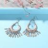 2017 винтажные длинные висячие серьги для женщин, богемные ювелирные изделия в стиле бохо, серьги-капли с кисточками, женские серьги Brincos