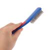Durable Stainless Steel Wire Brush Silicone Handle Red And Blue Paint Removal Tool Scratch Brushes Cleaning Metal Rust Brush